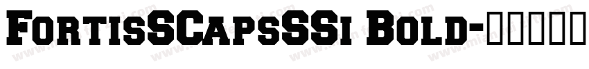 FortisSCapsSSi Bold字体转换
